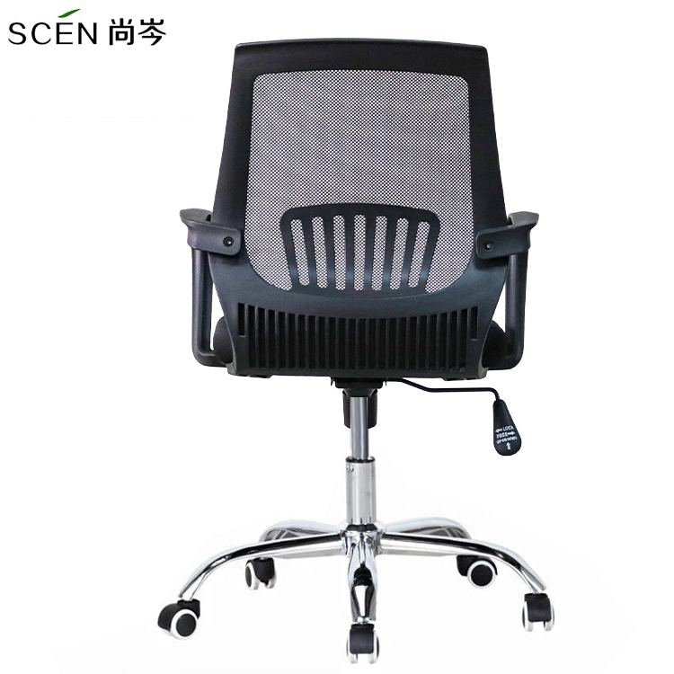 Office Furniture MID Back Lumbar Support Revolving Swivel Lift Black Staff Executive Ergonomic Computer Mesh Leather PU Gaming Lift Visitor Office Chair Factory