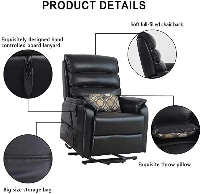 Massage Luxury Electric Recliner Lift Chair for Living Room with USB