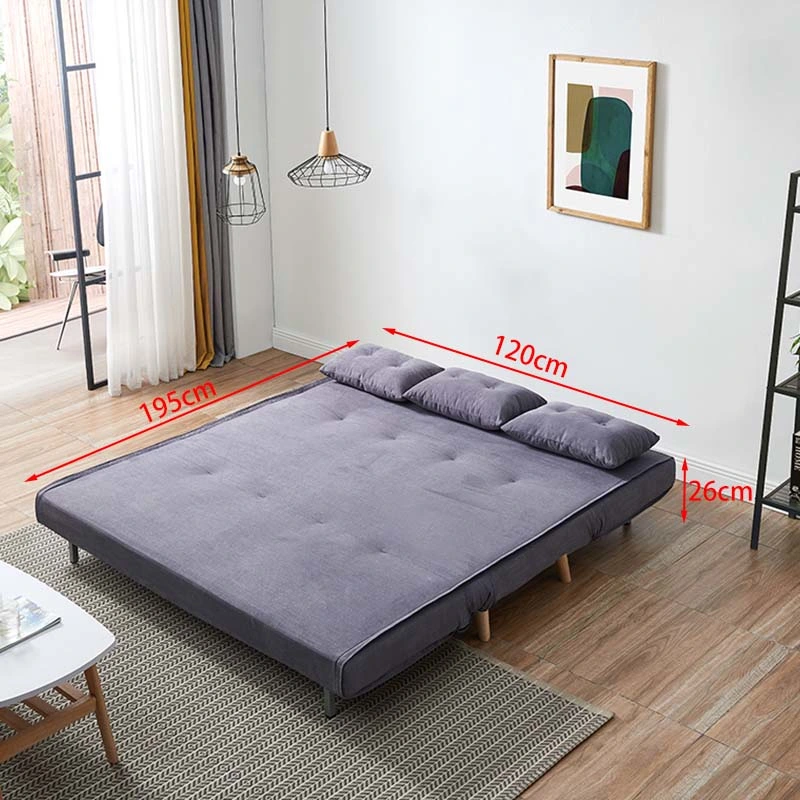 Nordic Design Sofa Velvet Guest Day Bed Folding Sleeper Futon Living Room Home Hotel Office Convertible Sofa Cum Bed